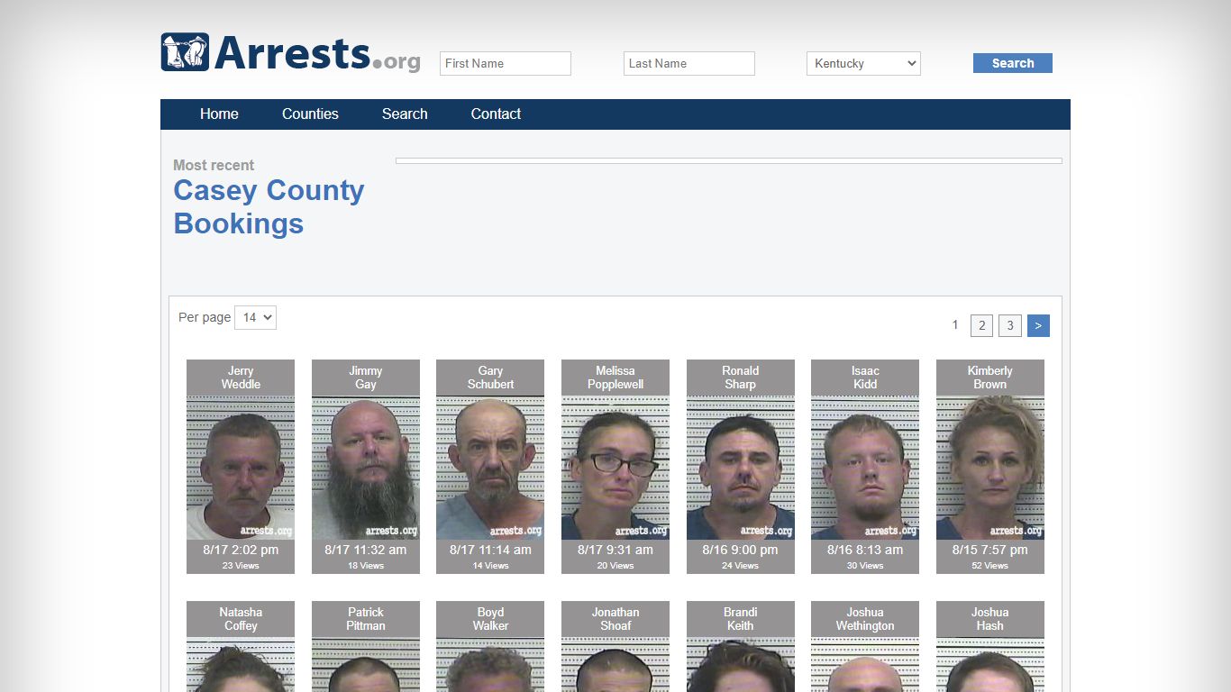 Casey County Arrests and Inmate Search